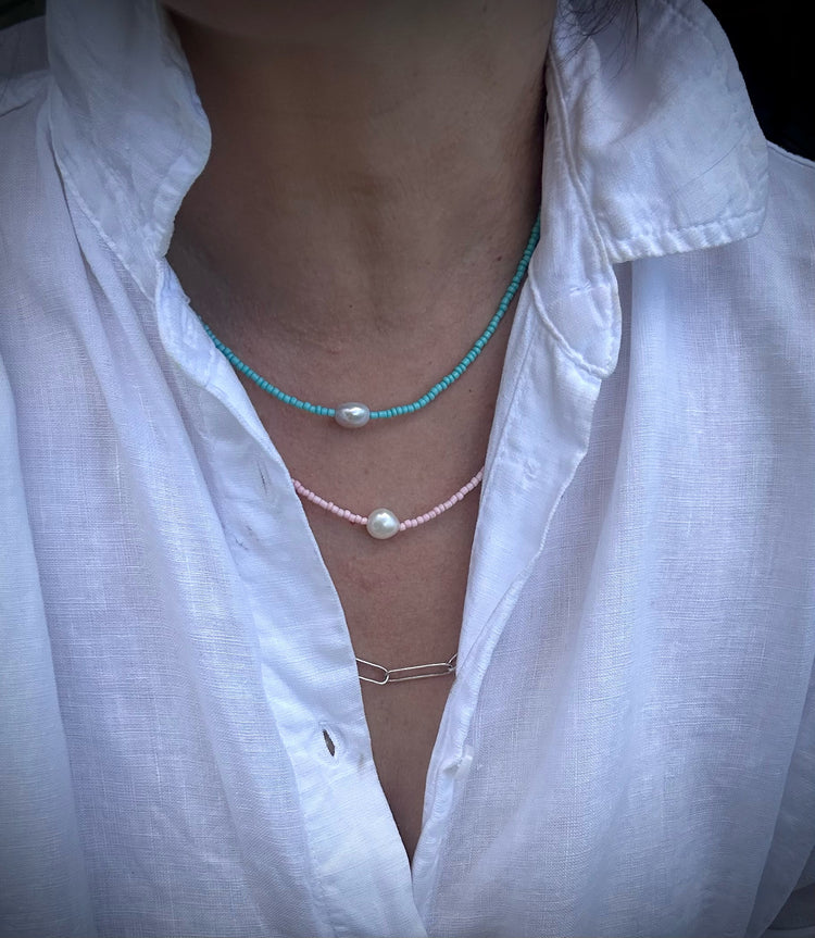 Fresh water pearl - Pretty in Pink