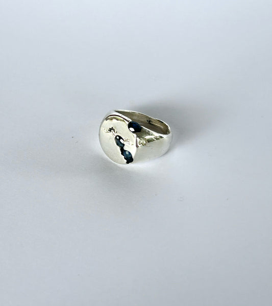 Sand cast, Sapphire - Imperfectly Perfect # 1